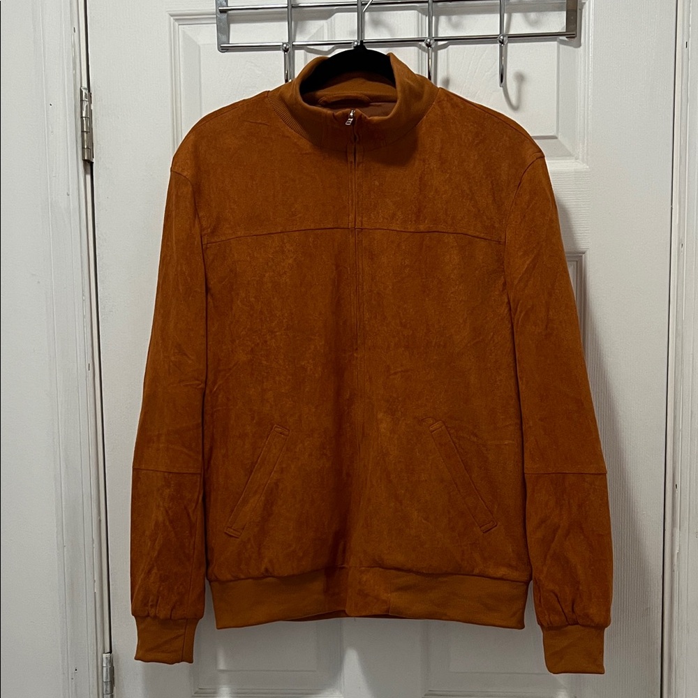 Men's Tan Zip-Up Jacket